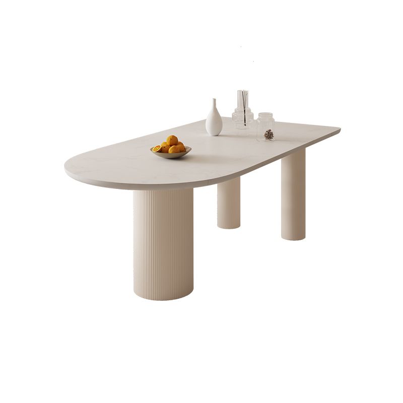 Free Form Table Modern Stone Top Dining Table with 3 Legs for Home Clearhalo 'Dining Tables & Seating' 'Dining Tables' 'dining_table' 'furn' 'furn_dining_table' 'Furniture' 'Kitchen & Dining Furniture' 1200x1200_7a44d739-9a47-4734-a011-fb5b8d9cd1b8