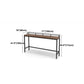 Pine Wood Bar Table Brown Industrial Bar Dining Table with Trestle Base Clearhalo 'Bar Furniture' 'Bar Tables' 'bar_tables' 'furn' 'furn_bar_tables' 'Furniture' 'furniture_bar_tables' 'Kitchen & Dining Furniture' 1200x1200_7a453f40-6444-4ba1-ad20-68e7fa7b311a