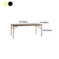 Traditional Luxury Dining Table Rectangle Solid Wood Dining Table with Metal Base Clearhalo 'Dining Tables & Seating' 'Dining Tables' 'dining_table' 'furn' 'furn_dining_table' 'Furniture' 'furniture_dining_table' 'Kitchen & Dining Furniture' 'kitchen' 'kitchen_dining_table' 1200x1200_7a46235c-4cf7-47de-92ab-ae5e5f3c90c4
