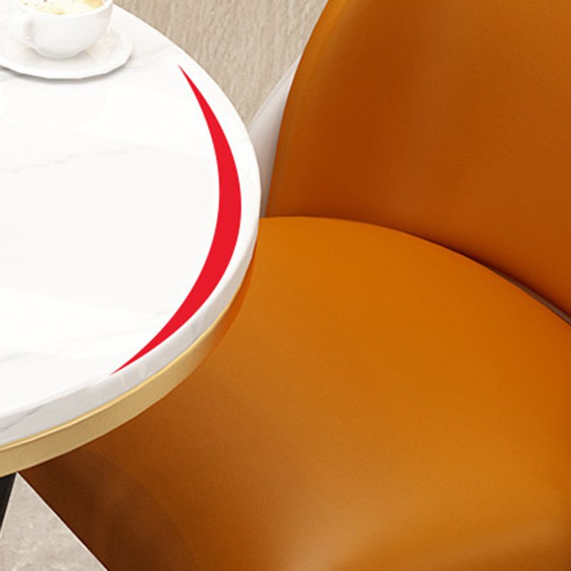 ダイニングルーム布張りの椅子工業用フェイクレザーパーソンズダイニングチェア