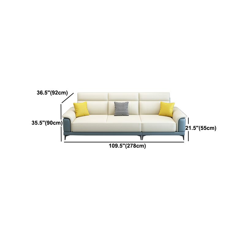 Scandinavian Stain Resistant Sofa & Chaise Pillow Top Arm Sectional