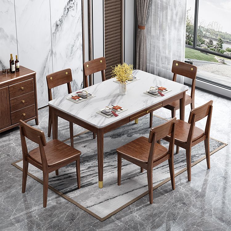 Traditional Luxury Dining Table Solid Wood Rectangle Dining Table for Home Use Clearhalo ' dining_table' 'Dining Tables & Seating' 'Dining Tables' 'furn' 'furn_dining_table' 'Furniture' 'furniture_dining_table' 'Kitchen & Dining Furniture' 'kitchen&dining_furn' 'kitchen' 'kitchen_dining_table' 1200x1200_7a4b05b3-886b-47a1-9eb7-6f8b69c6f4cc