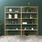 Gold metalen plank boekenkast glamour open plank planken inclusief boekenkast verticaal