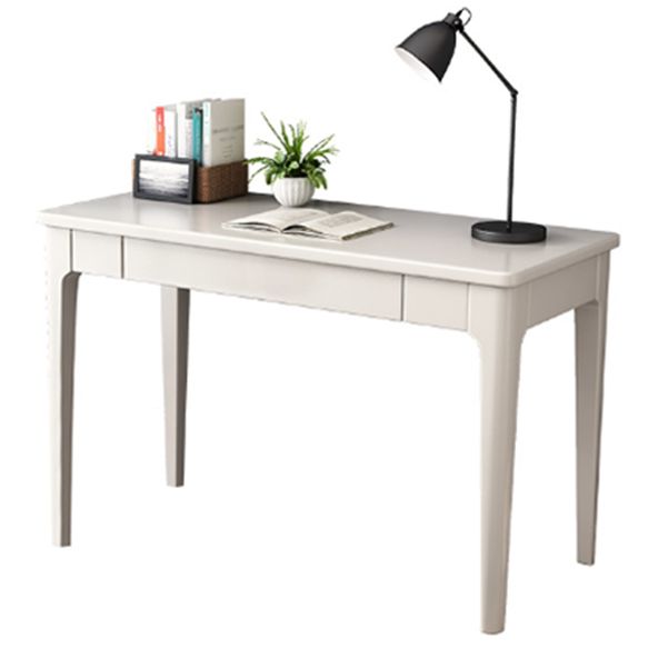 Scrivania contemporanea 21.65 "W Desk da scrittura in legno massiccio con cassetti