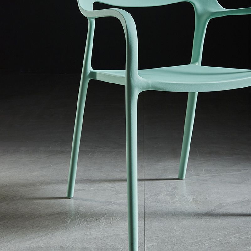 Open Back Dining Side Chair Dining Room Home Plastic Arm Chair Clearhalo 'Dining Chairs' 'Dining Tables & Seating' 'dining_chair' 'furn' 'furn_dining_chair' 'Furniture' 'Kitchen & Dining Furniture' 1200x1200_7a4d5c53-28ac-4135-af88-0b329895c5e5