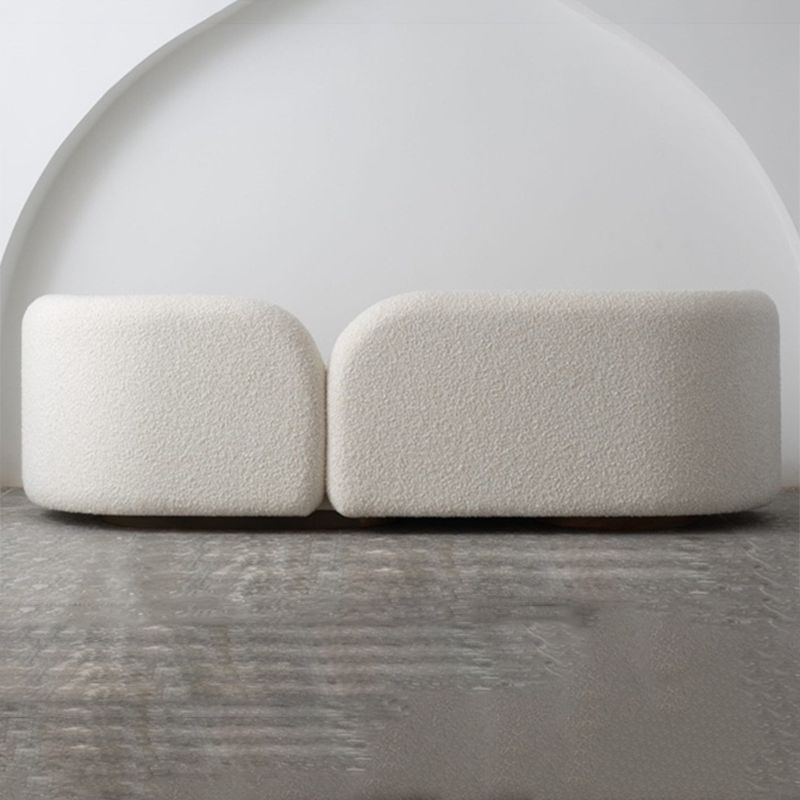 Moderne stijl Sofa Low Back Cushioned Sofa opgevuld met sponskussens Sofa