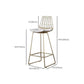 Contemporary Metal Counter Height Stools Bar Stool with Footrest Clearhalo 'Bar Furniture' 'Bar Stools' 'bar_stools' 'furn' 'furn_bar_stools' 'Furniture' 'Kitchen & Dining Furniture' 1200x1200_7a4da0c9-ec04-4dc3-bb00-447413512ad1
