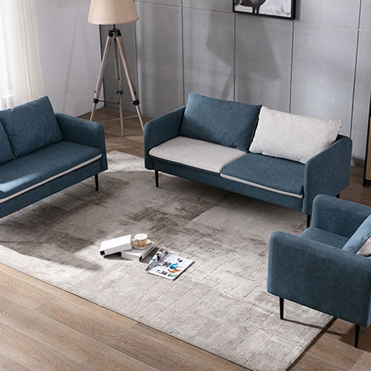 Sofá de brazo de cuero Faux Contemporary 3-Seter 29.5 "H