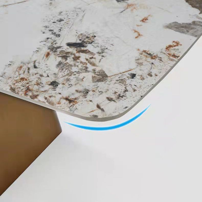 Traditional Rectangle Luxury Dining Table White Sintered Stone Table with Metal Pedestal Base Clearhalo ' dining_table' 'Dining Tables & Seating' 'Dining Tables' 'furn' 'furn_dining_table' 'Furniture' 'furniture_dining_table' 'Kitchen & Dining Furniture' 'kitchen&dining_furn' 'kitchen' 'kitchen_dining_table' 1200x1200_7a4fe6ce-0b5b-4421-b752-f9ae59b56b6e