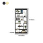 Geometric Metal Shelf Bookcase Glam Vertical Open Book Shelf Clearhalo 'Bookcases' 'furn' 'furn_bookcases' 'Furniture' 'Office Furniture' 1200x1200_7a517dde-b4ff-4cd6-beab-45b384f89f19