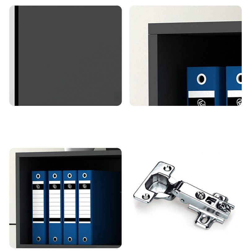 Abbazzinamento verticale in legno Scaffali di archiviazione del pannello a colori.