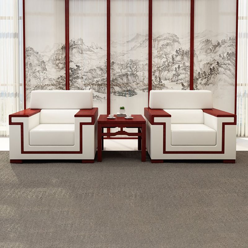 Blanc Contemporain Sectional Square Bras standard canapé standard pour le salon, appartement