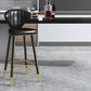 Nordic Glam Style Bar-stool PU Leather Counter Bar Stool with Metal Legs Clearhalo 'Bar Furniture' 'Bar Stools' 'bar_stools' 'furn' 'furn_bar_stools' 'Furniture' 'furniture_bar_stools' 'Kitchen & Dining Furniture' 1200x1200_7a556e91-059e-403e-b729-ee5aa5b94ba7