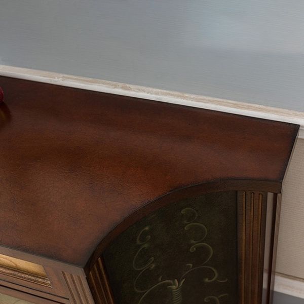 Victoria Wooden Accent Table Free Form Sofa Console Table for Hall Clearhalo 'Console Tables' 'console_tables' 'Entry & Mudroom Furniture' 'furn' 'furn_console_tables' 'Furniture' 1200x1200_7a57f542-1754-4225-82a6-b1b43a7c16a2