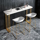 Glam Wood Counter Table with Rectangle Table Top Sled Table - 41.3" H Clearhalo 'Bar Furniture' 'Bar Tables' 'bar_tables' 'furn' 'furn_bar_tables' 'Furniture' 'furniture_bar_tables' 'Kitchen & Dining Furniture' 1200x1200_7a5835a3-cd60-4527-bb89-709d06b47eb6