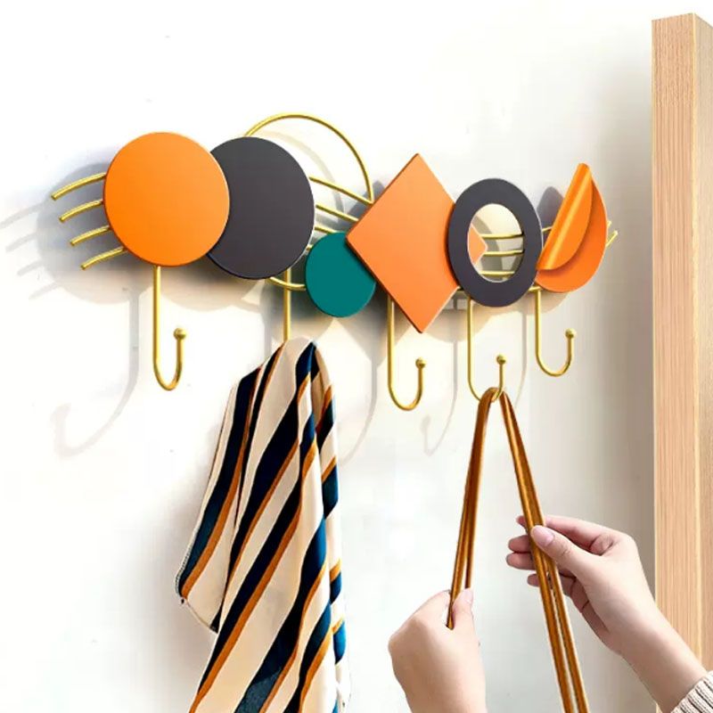 Appendiabiti a parete in metallo contemporanei a parete gancia con ganci