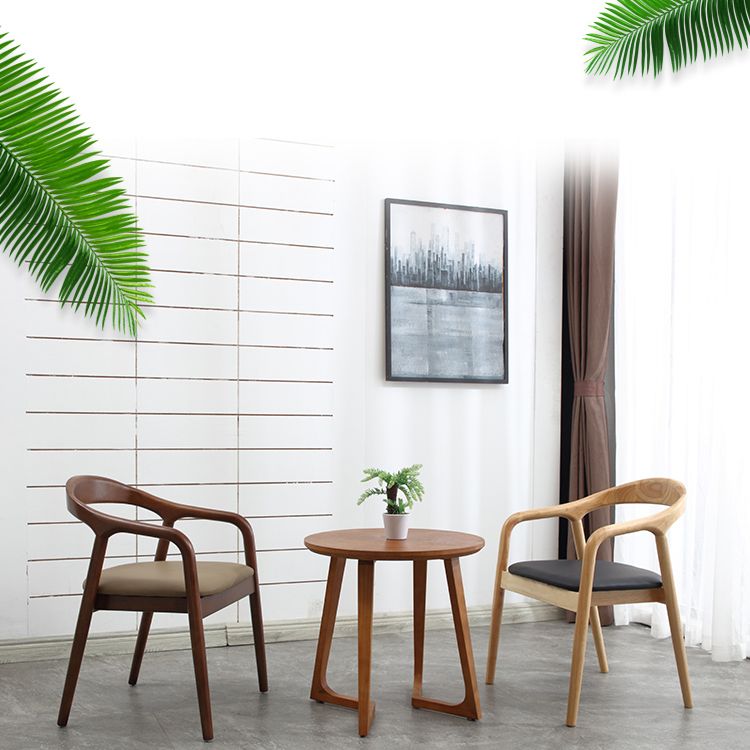 Modern Wood Base Indoor Chair 23''Wide Open Back Dining Side Chair with 4 Legs for Restaurant Clearhalo ' kitchen&dining_furn' 'Dining Chairs' 'Dining Tables & Seating' 'dining_chair' 'furn' 'furn_dining_chair' 'Furniture' 'furniture_dining_chair' 'Kitchen & Dining Furniture' 'kitchen' 1200x1200_7a591539-8f4e-4e46-b21d-de9515b9b4a1