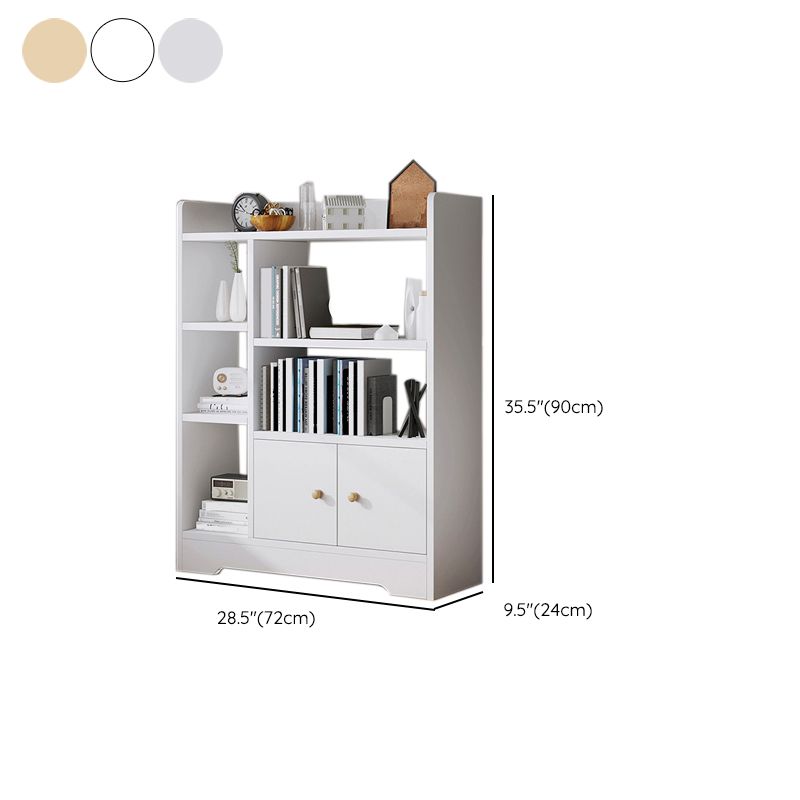 Contemporary Vertical Open Shelf Bookcase Engineered Wood Home Book Shelf with Shelves Clearhalo 'Bookcases' 'furn' 'furn_bookcases' 'Furniture' 'Office Furniture' 1200x1200_7a5ac7a8-19bb-4f7c-84e5-0cc906e098e6
