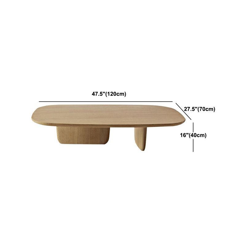 Table basse en bois de table de cocktail de style scandinave de 15,75 po de hauteur