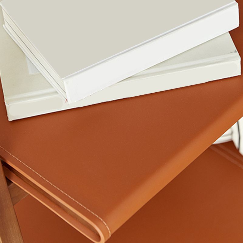 Moderne stijl Open Back Bookshelf Ladder Houten boekenkast voor thuiskantoor