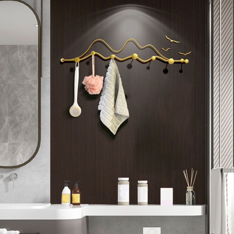 Ganci per ganci a parete a parete con planimetro metallico contemporaneo per la sala