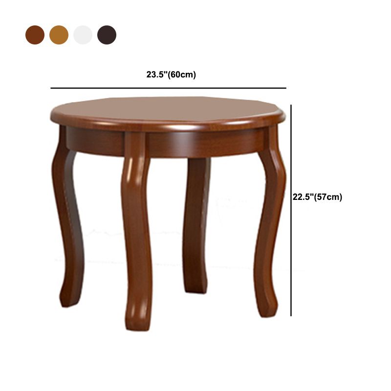 Round 4 Legs End Table Traditional Side End Table for Living Room Clearhalo 'Coffee & Accent Tables' 'End & Side Tables' 'end_side_tables' 'furn' 'furn_end_side_tables' 'Furniture' 'Living Room Furniture' 1200x1200_7a5f3518-ae8c-4930-b934-7fbb85a5229f