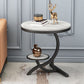 Modern Double Tier Minimalist End Table Abstract Round Corner Table Clearhalo 'Coffee & Accent Tables' 'End & Side Tables' 'end_side_tables' 'furn' 'furn_end_side_tables' 'Furniture' 'Living Room Furniture' 1200x1200_7a606215-d8a5-4606-a68e-51e60148ca43