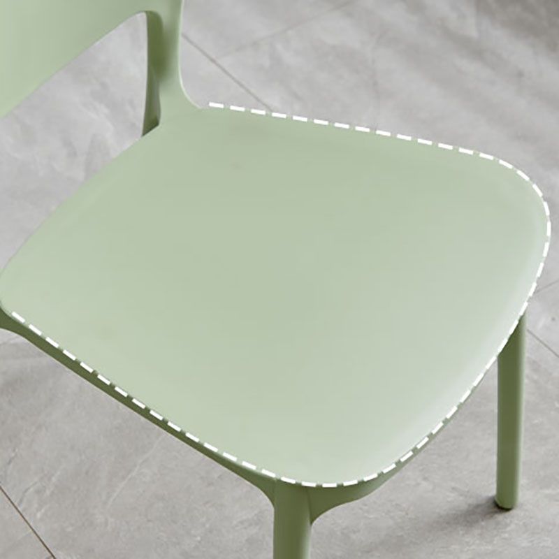 Modern Stackable Chairs Dining Armless Open Back Chairs with Plastic Legs for Kitchen Clearhalo ' kitchen&dining_furn' 'Dining Chairs' 'Dining Tables & Seating' 'dining_chair' 'furn' 'furn_dining_chair' 'Furniture' 'furniture_dining_chair' 'Kitchen & Dining Furniture' 'kitchen' 1200x1200_7a619839-8c57-4c32-9c40-32fdda725763