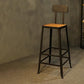 1/2/9 Pieces Industrial Solid Wood Bar Table Set Rectangular Counter Set for Home Use
