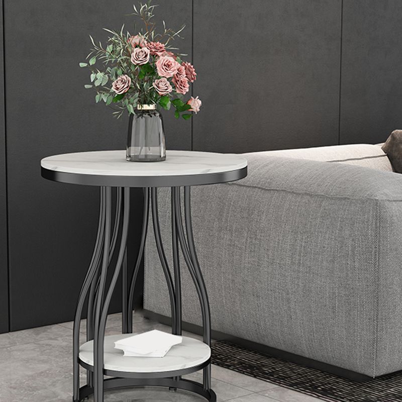 24.8" Tall Round Side Accent Table Metal Frame Nesting End Table Clearhalo 'Coffee & Accent Tables' 'End & Side Tables' 'end_side_tables' 'furn' 'furn_end_side_tables' 'Furniture' 'Living Room Furniture' 1200x1200_7a62004f-df3d-4864-884b-176b24f86961