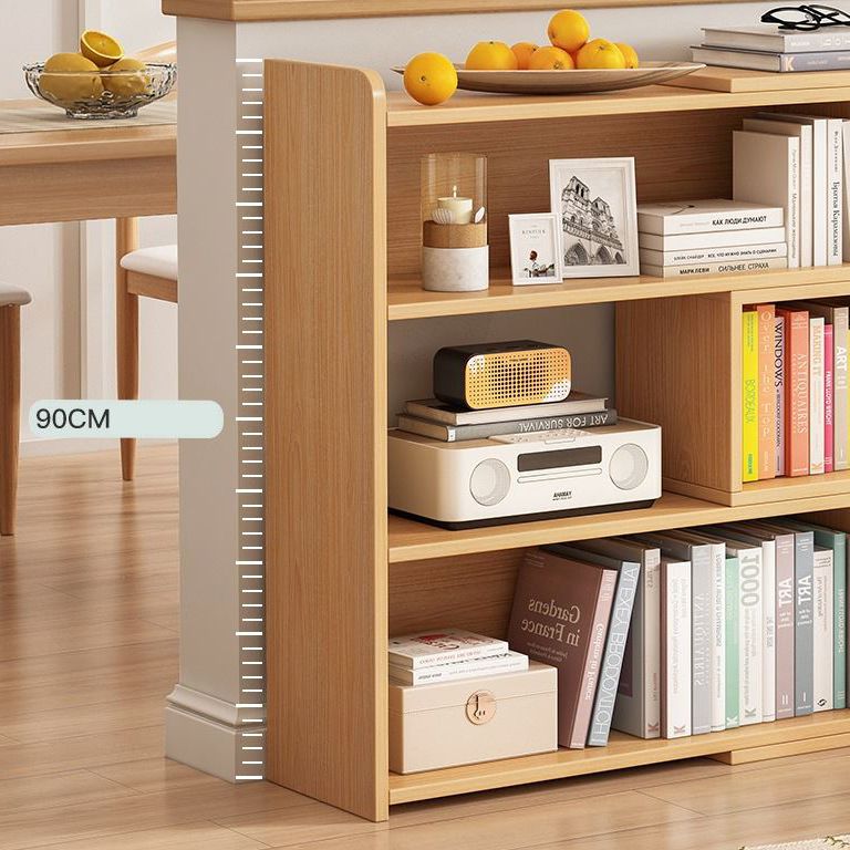 Contemporary Style Bookshelf Open Back Bookcase for Home Office