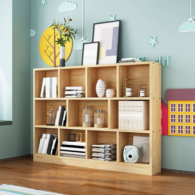 Contemporary Wood Bookcase Standard Bookshelf for Home Office 9.4" Wide Clearhalo 'Bookcases' 'furn' 'furn_bookcases' 'Furniture' 'Office Furniture' 1200x1200_7a642d7b-8aa2-4a36-84aa-f2e07b87dbb4