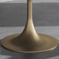 Glam Style Round Stone Top Restaurant Table Gold Base Dining Table Clearhalo 'Dining Tables & Seating' 'Dining Tables' 'dining_table' 'furn' 'furn_dining_table' 'Furniture' 'furniture_dining_table' 'Kitchen & Dining Furniture' 'kitchen' 'kitchen_dining_table' 1200x1200_7a656b8e-ffd5-4120-a300-eb8a2e35ecec
