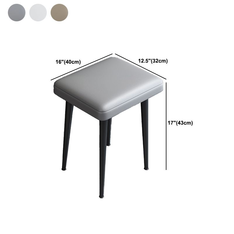 Moderne 3 Schubladen Eitelkeitstisch 23.62 "W Stone Top Dressing Tischhocker Set