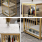 Stone Bar Table Traditional Luxury Rectangle Bar Table with Sled Base Clearhalo 'Bar Furniture' 'Bar Tables' 'bar_tables' 'Furniture' 'furniture_bar_tables' 'Kitchen & Dining Furniture' 1200x1200_7a683998-7b79-4c03-b5ca-65122f698f53