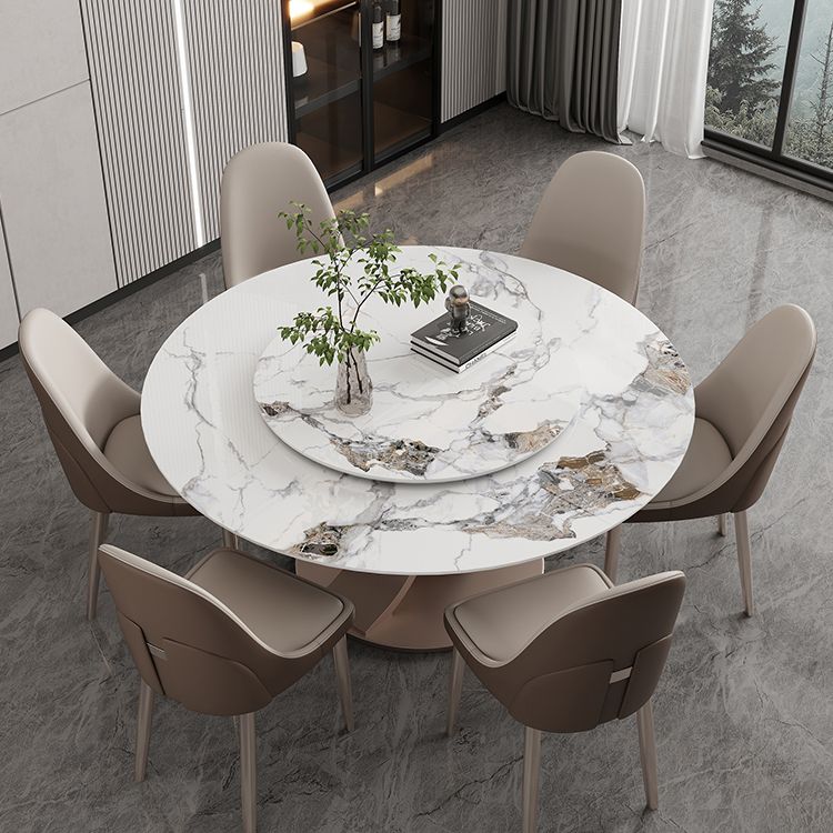 Sillas de comedor sin brazo de cuero sintética sillas laterales glamorosas con base de metal