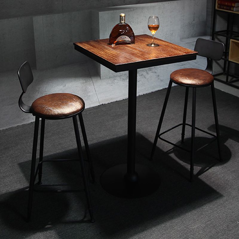 Industrial 1/3/4/5 Pieces Solid Wood Bar Table Set Fixed Table Counter Table Clearhalo 'Bar Furniture' 'furn' 'furn_home_bar_bar_sets' 'Furniture' 'Home Bars & Bar Sets' 'home_bar_bar_sets' 'Kitchen & Dining Furniture' 1200x1200_7a6e57dc-f60a-41f9-986e-30124ed77966