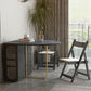 Modern Style Rectangle Dining Table Sintered Stone Drop-Leaf 59" Table for Home Use Clearhalo ' dining_table' 'Dining Tables & Seating' 'Dining Tables' 'furn' 'furn_dining_table' 'Furniture' 'furniture_dining_table' 'Kitchen & Dining Furniture' 'kitchen&dining_furn' 'kitchen' 'kitchen_dining_table' 1200x1200_7a708900-79a7-44dc-8c8c-f569409bf538