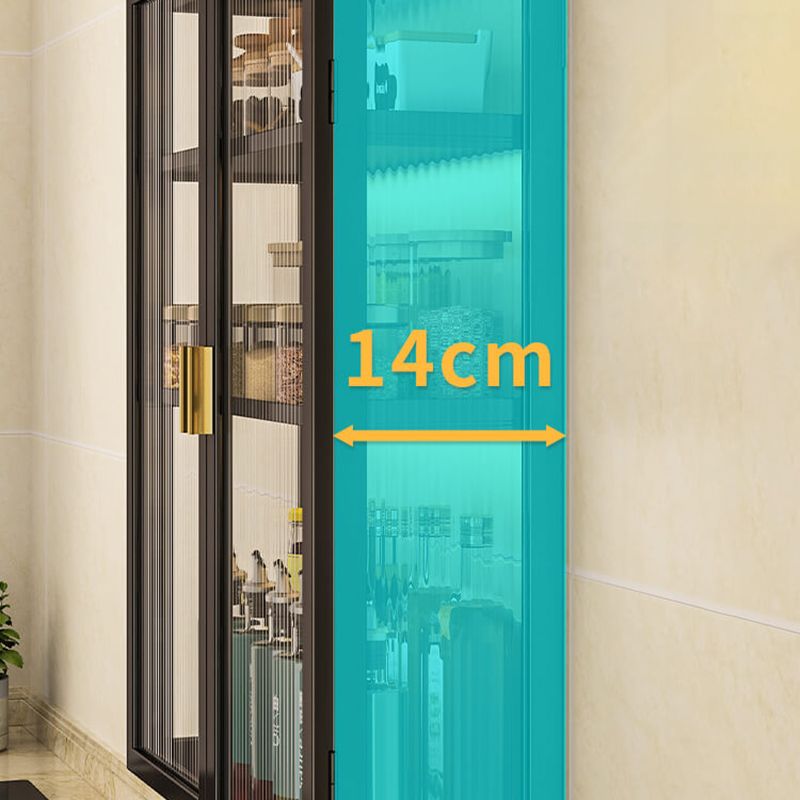 Armadio a buffet montato a parete per mobile in metallo contemporaneo per sala da pranzo