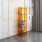 Rectangle Acrylic Standard Bookshelf Scandinavian Closed Back Bookcase