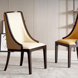 Sillas de comedor sin brazos tradicionales Silla de acento de comedor tapizado