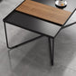 Table basse à pieds croisés, Table basse en fer noir avec plateau