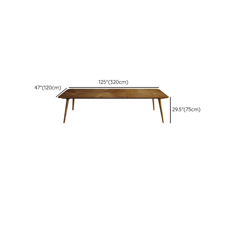 Modern Solid Wood Writing Desk Parsons Base 29.53" Tall Office Desk Clearhalo 'furn' 'furn_office_desk' 'Furniture' 'Office Desks' 'Office Furniture' 'office_desk' 1200x1200_7a758606-33b0-48d6-86b6-a2a426369436