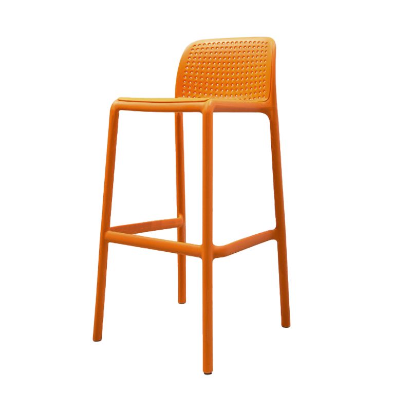 Modern Armless Backrest Counter Stool Plastic Bedroom Bar Stool with Plastic Seat Clearhalo 'Bar Furniture' 'Bar Stools' 'bar_stools' 'furn' 'furn_bar_stools' 'furniture_bar_stools' 'Kitchen & Dining Furniture' 'kitchen&dining_furn' 'kitchen' 'kitchen_furn' Furniture' 1200x1200_7a76c3e7-3c5a-4054-b74c-432264cc3f80