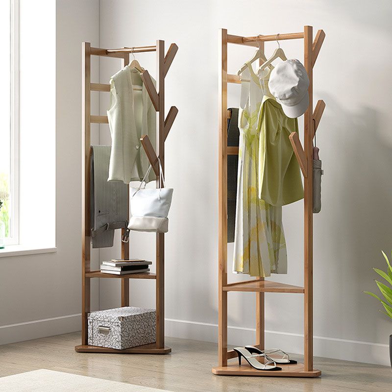 Free Standing Hall Stand traditionele houten hal stand met opslag