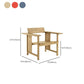 Modern Arm Chair Solid Wood Open Back Guest Chair for Dining Room