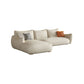 Modern Fabric Sectional with Bolster Pillows 31.5" Tall White L-shape Sectional Clearhalo 'furn' 'furn_sectionals' 'Furniture' 'Living Room Furniture' 'Sectionals' 1200x1200_7a7a7e7b-0fdf-421b-8d22-9a0d40c3ecb8