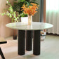 Round Contemporary Style Dining Table White Fixed Table with Sintered Stone Clearhalo ' dining_table' 'Dining Tables & Seating' 'Dining Tables' 'furn' 'furn_dining_table' 'Furniture' 'furniture_dining_table' 'Kitchen & Dining Furniture' 'kitchen&dining_furn' 'kitchen' 'kitchen_dining_table' 1200x1200_7a7a8920-82cb-4732-8df9-bd8f3763ed2e