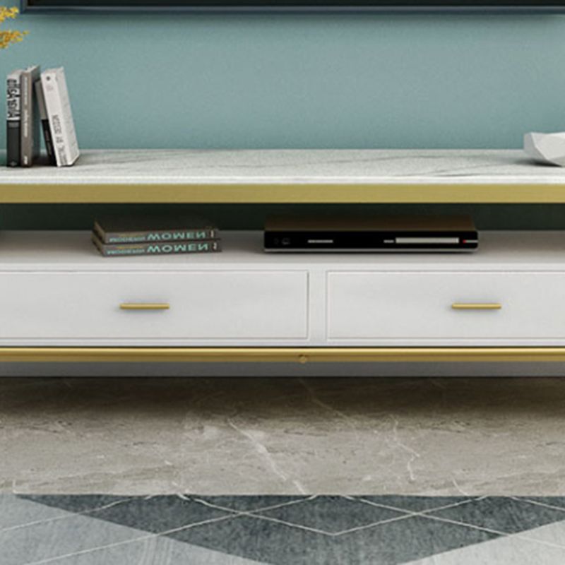 Contemporary TV Media Stand Open Storage TV Console with Drawers Clearhalo 'furn' 'furn_tv_stands_entertainment_centers' 'Furniture' 'Living Room Furniture' 'TV Stands & Entertainment Centers' 'TV Stands & Media Storage Furniture' 'tv_stands_entertainment_centers' 1200x1200_7a7ad30d-2b23-42bd-9ac3-4235b2cd705a