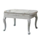 Glam Kitchen Table with Faux Marble Top Solid Wood Legs for Home